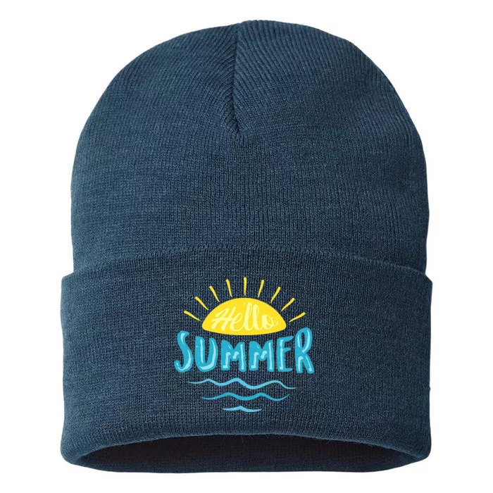 Hello Summer Sunset Sustainable Knit Beanie