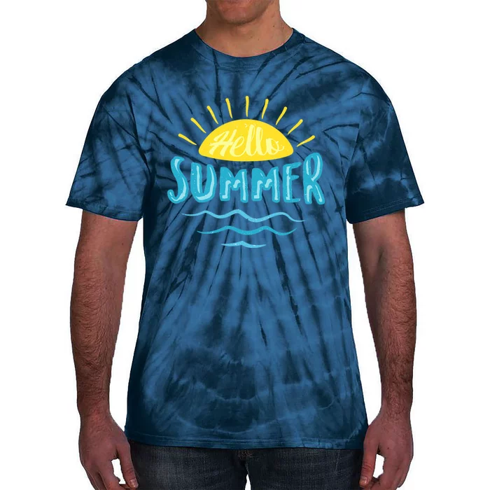 Hello Summer Sunset Tie-Dye T-Shirt