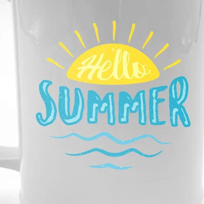 Hello Summer Sunset Front & Back Beer Stein