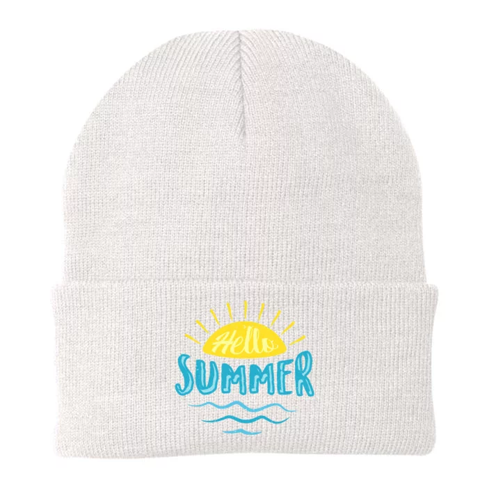 Hello Summer Sunset Knit Cap Winter Beanie