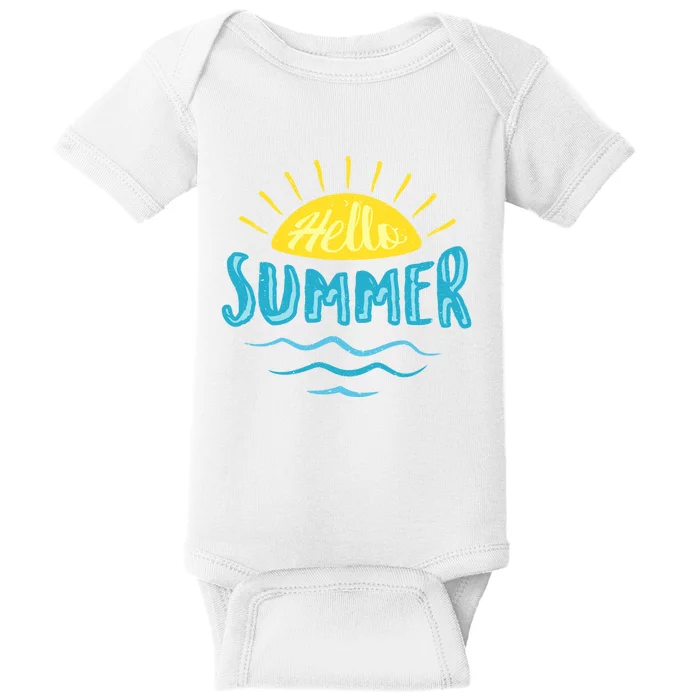 Hello Summer Sunset Baby Bodysuit