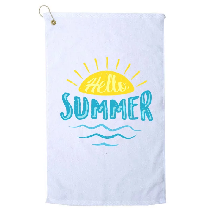 Hello Summer Sunset Platinum Collection Golf Towel