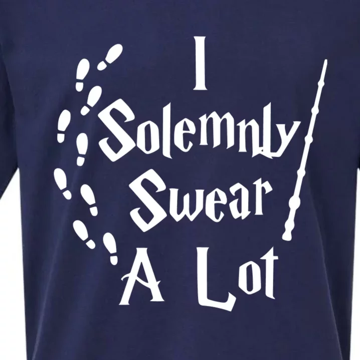 Harry Solemnly Swear A Lot Quotes Wizard Witch Sueded Cloud Jersey T-Shirt