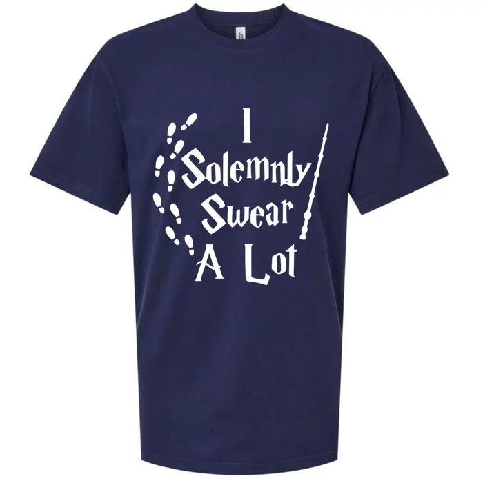 Harry Solemnly Swear A Lot Quotes Wizard Witch Sueded Cloud Jersey T-Shirt