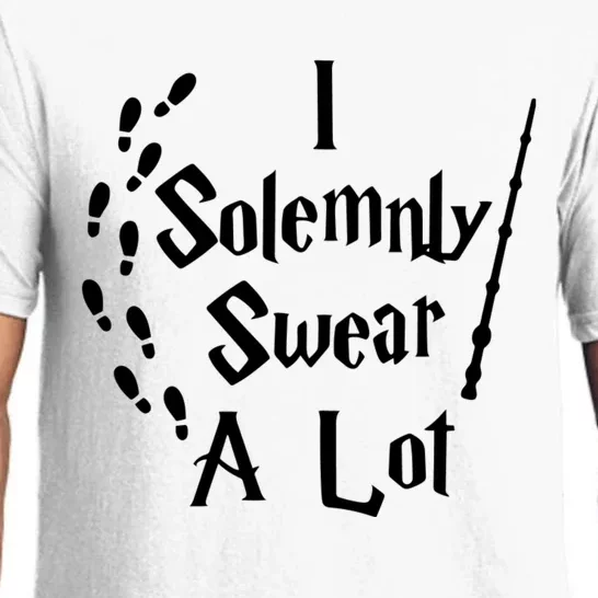 Harry Solemnly Swear A Lot Quotes Wizard Witch Pajama Set