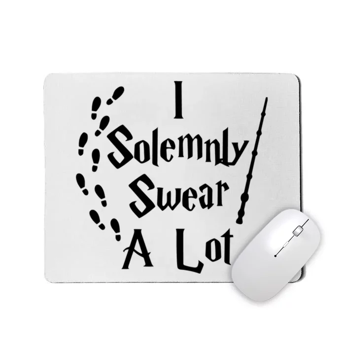 Harry Solemnly Swear A Lot Quotes Wizard Witch Mousepad