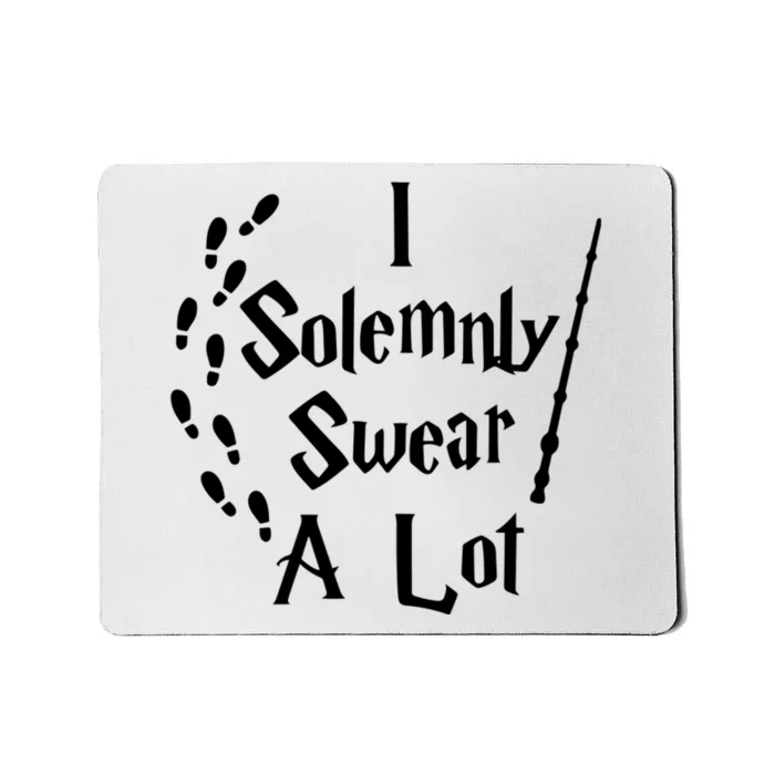 Harry Solemnly Swear A Lot Quotes Wizard Witch Mousepad