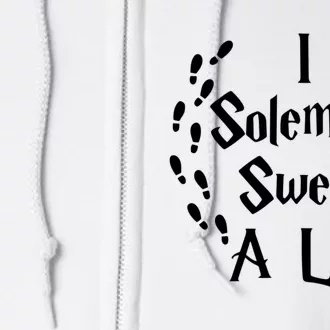 Harry Solemnly Swear A Lot Quotes Wizard Witch Full Zip Hoodie