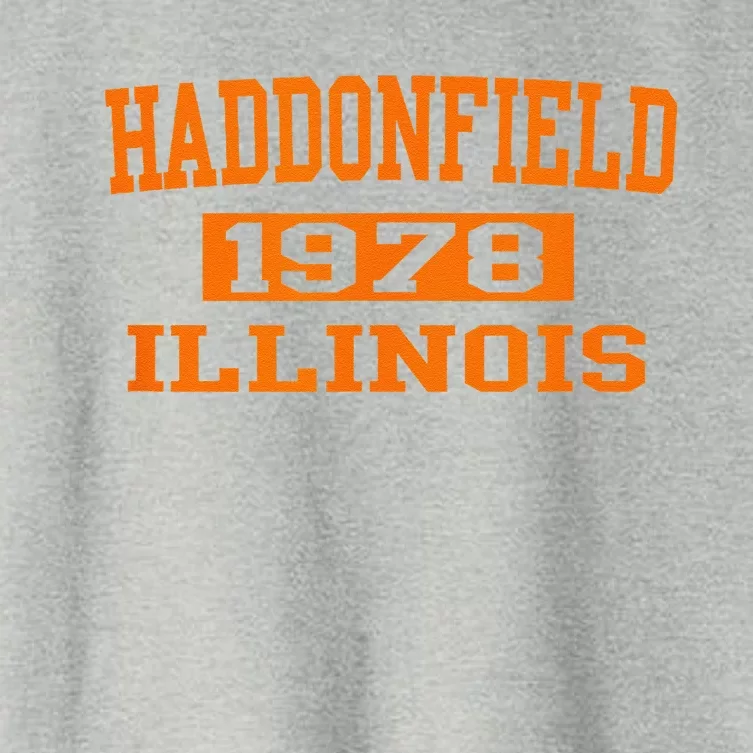 Halloween Spooky Scary Haddonfield Illinois Halloween 1978 Women's Crop Top Tee