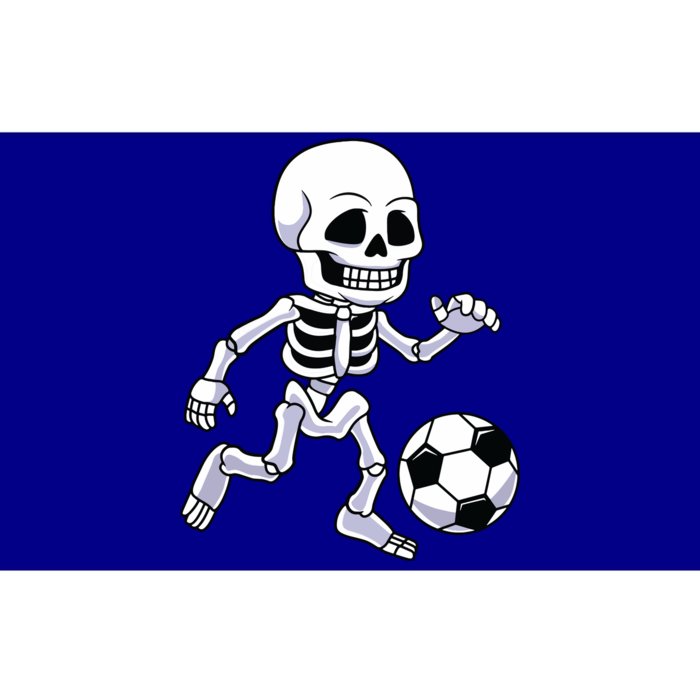 Halloween Skeleton Soccer Player Boy Kids Bumper Sticker