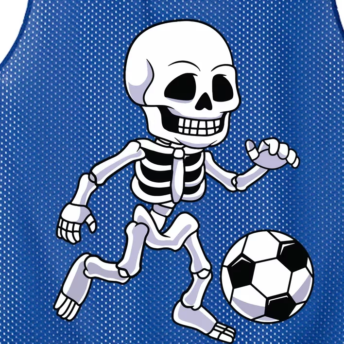 Halloween Skeleton Soccer Player Boy Kids Mesh Reversible Basketball Jersey Tank