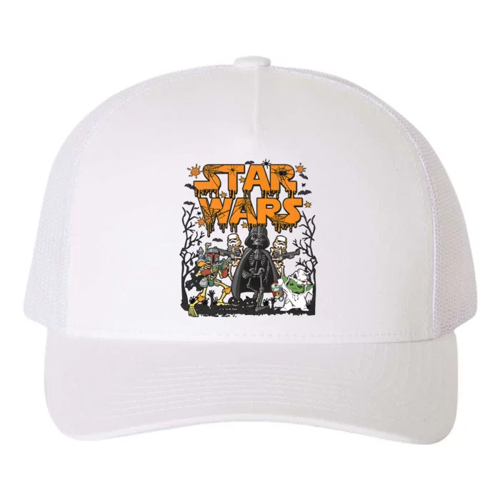 Halloween Skeleton Star Baby Team Yupoong Adult 5-Panel Trucker Hat