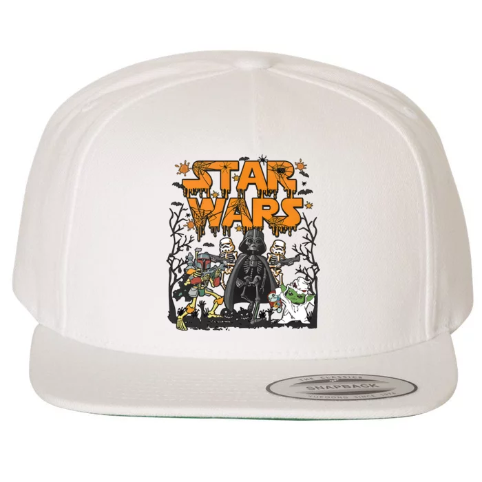 Halloween Skeleton Star Baby Team Wool Snapback Cap