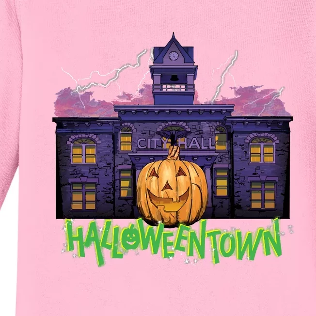 Halloweentown Spooky Square For Halloween Baby Long Sleeve Bodysuit