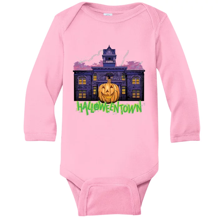 Halloweentown Spooky Square For Halloween Baby Long Sleeve Bodysuit