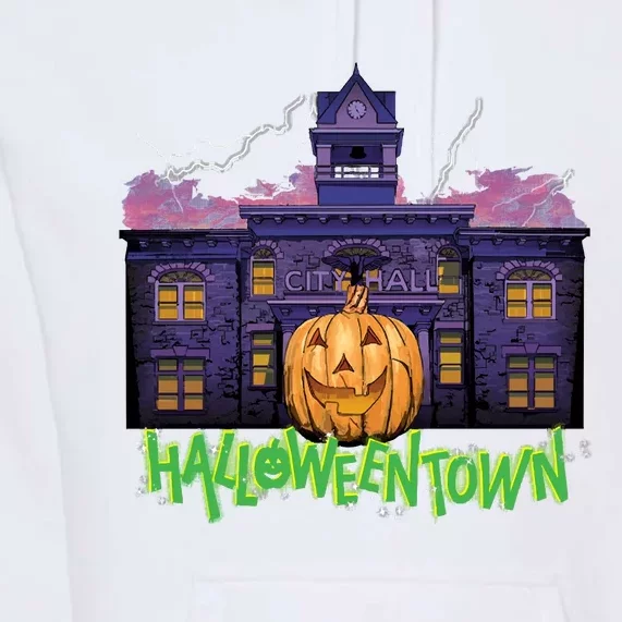 Halloweentown Spooky Square For Halloween Premium Hoodie