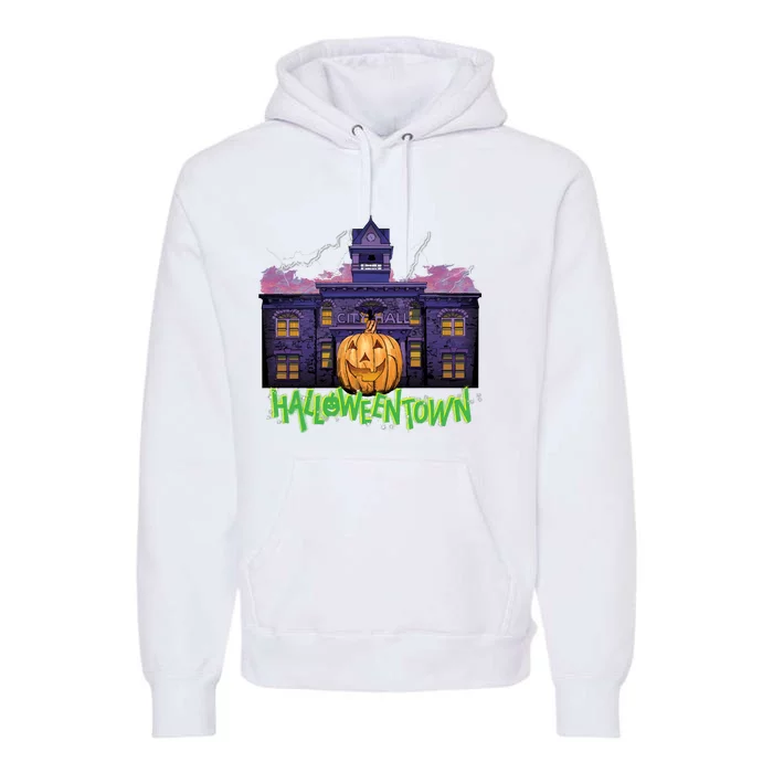 Halloweentown Spooky Square For Halloween Premium Hoodie