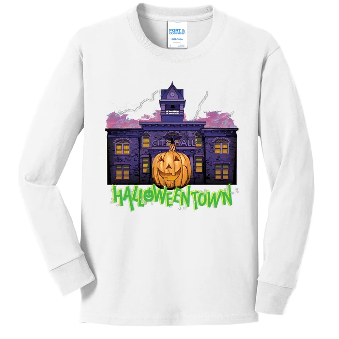 Halloweentown Spooky Square For Halloween Kids Long Sleeve Shirt