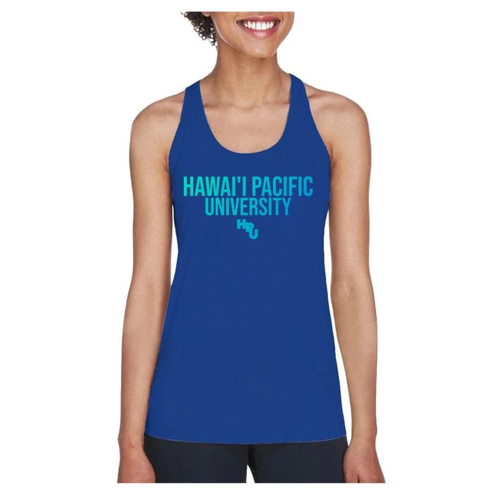 Hpu Sharks Stacked Gift Women's Racerback Tank