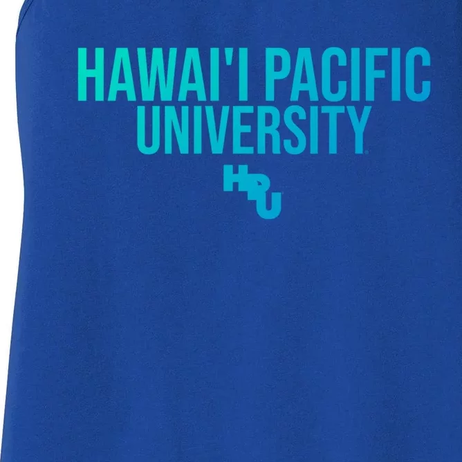 Hpu Sharks Stacked Gift Women's Racerback Tank