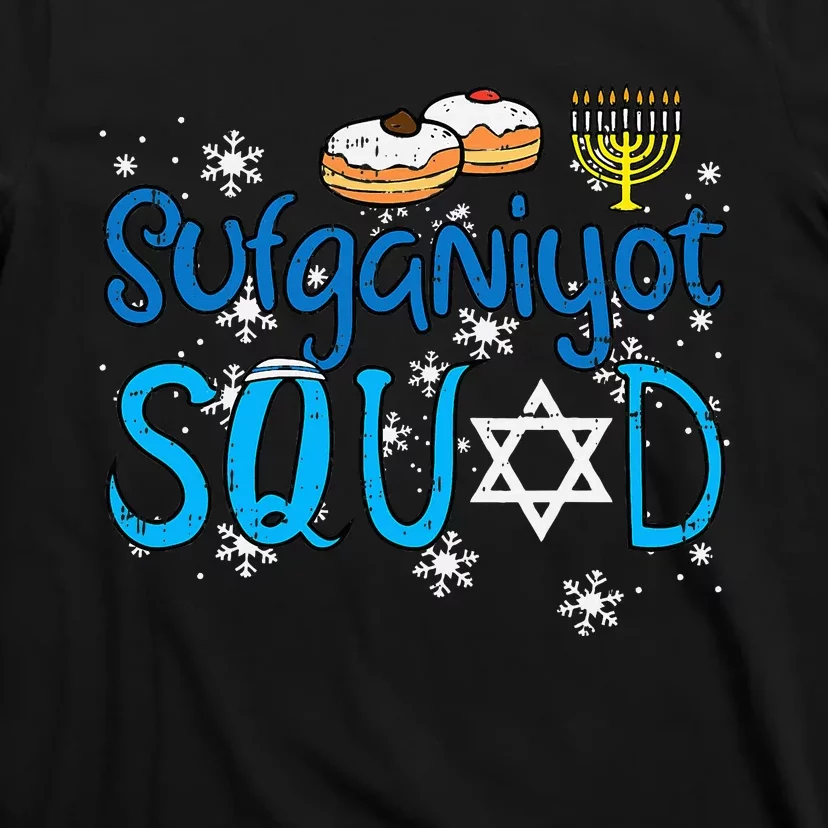 Hanukkah Sufganiyot Squad Chanukah Match Jew T-Shirt