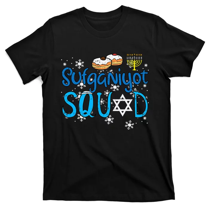 Hanukkah Sufganiyot Squad Chanukah Match Jew T-Shirt