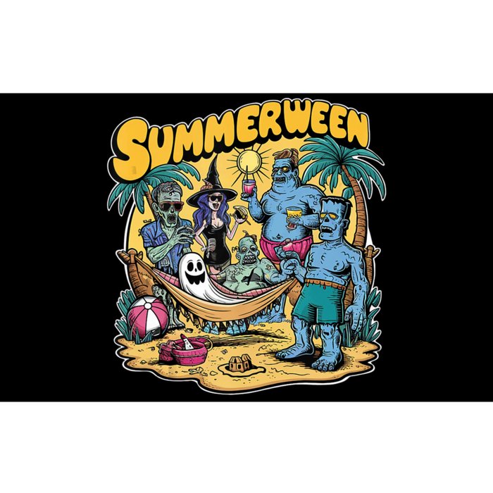 Happy Summerween Summer Halloween Holiday Beach Vibes Spooky Bumper Sticker