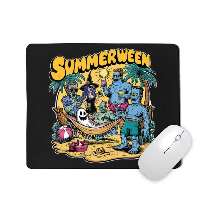 Happy Summerween Summer Halloween Holiday Beach Vibes Spooky Mousepad