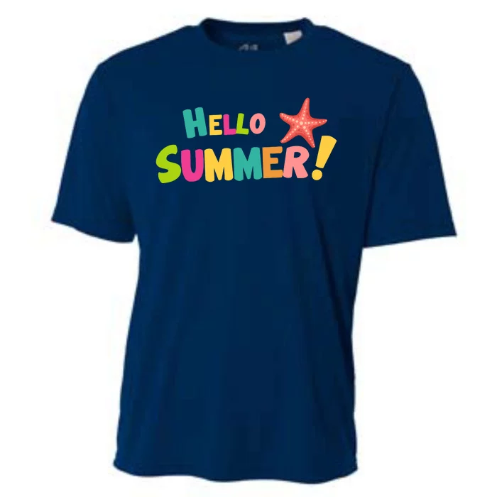 Hello Summer Starfish Colorful Cooling Performance Crew T-Shirt