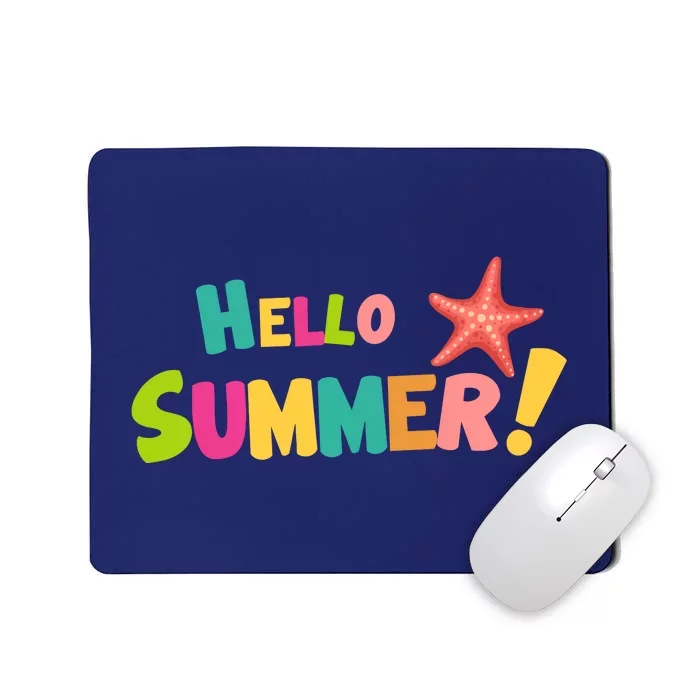 Hello Summer Starfish Colorful Mousepad