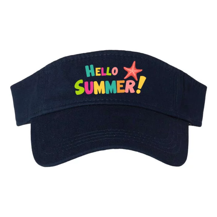 Hello Summer Starfish Colorful Valucap Bio-Washed Visor