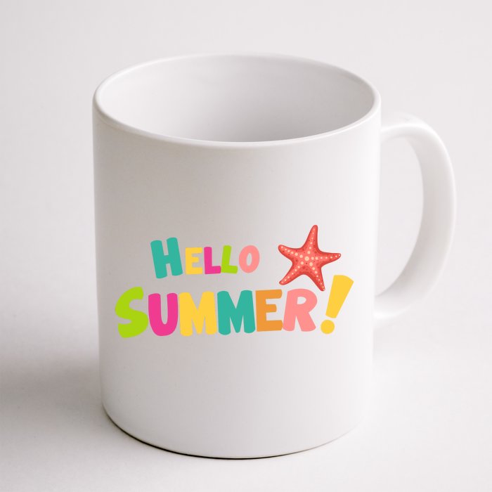 Hello Summer Starfish Colorful Front & Back Coffee Mug