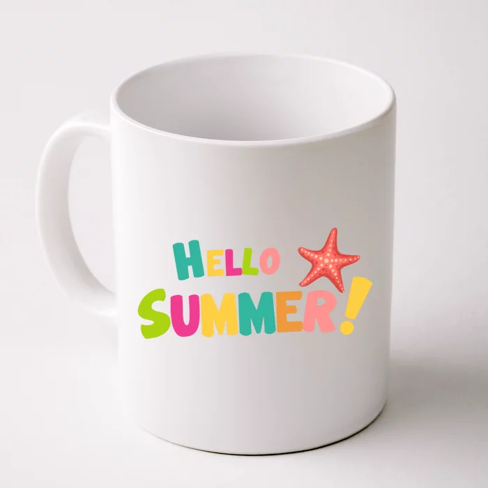 Hello Summer Starfish Colorful Front & Back Coffee Mug