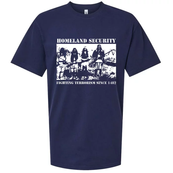 Homeland Security Since 1482 Printed Cotton Sueded Cloud Jersey T-Shirt