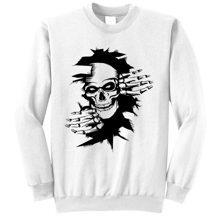 Horror Skull Skeleton Halloween Costume Sweatshirt