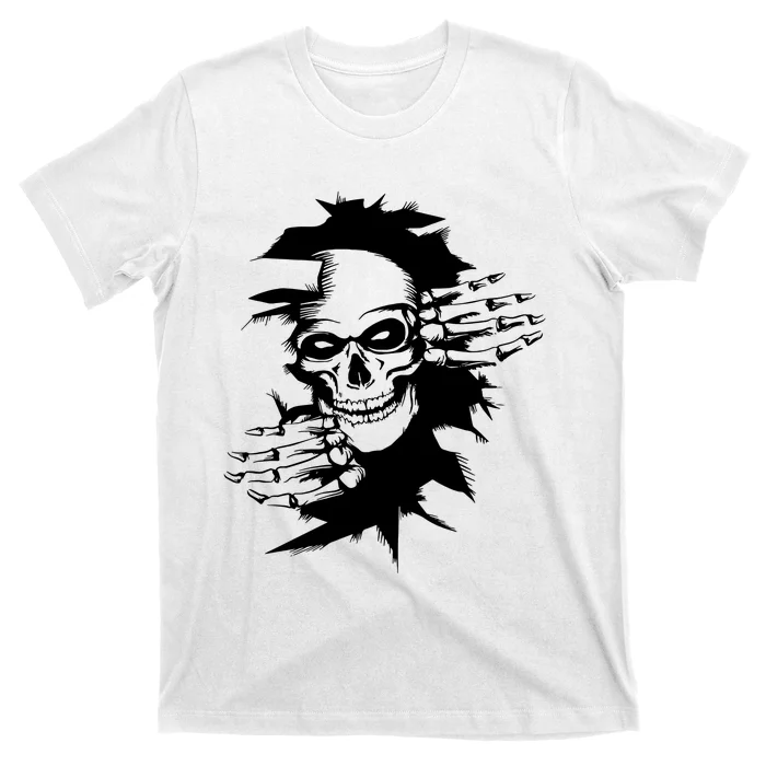 Horror Skull Skeleton Halloween Costume T-Shirt