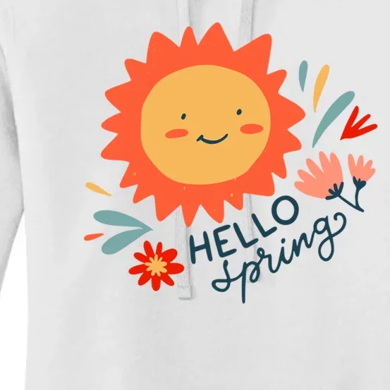 Hello Spring Sunset Floral Women's Pullover Hoodie