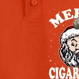 Hipster Santa Smoking Cigars Dad Xmas Gift Sweater Pajama Funny Gift Dry Zone Grid Performance Polo