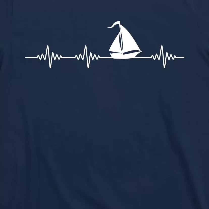 Heartbeat Sailing Sailboat T-Shirt