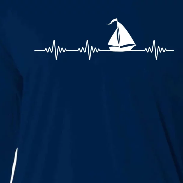 Heartbeat Sailing Sailboat Cooling Performance Long Sleeve Crew