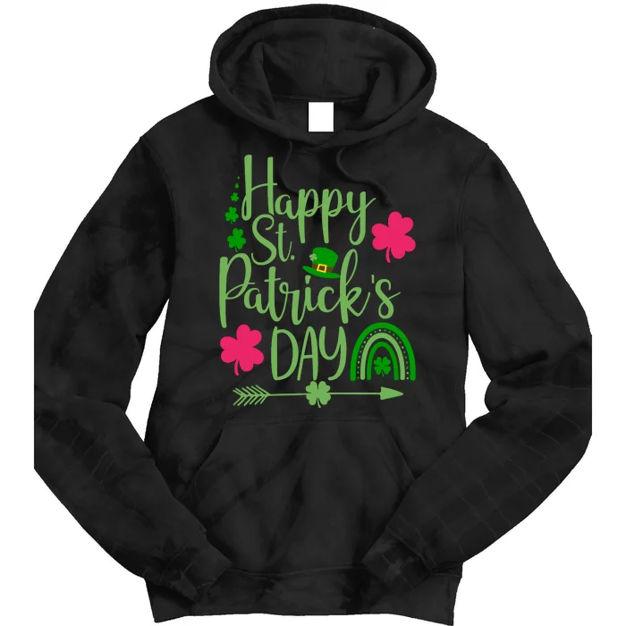 Happy St Saint Patricks Day Funny For Women Tie Dye Hoodie