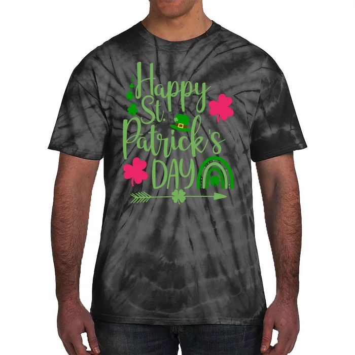 Happy St Saint Patricks Day Funny For Women Tie-Dye T-Shirt