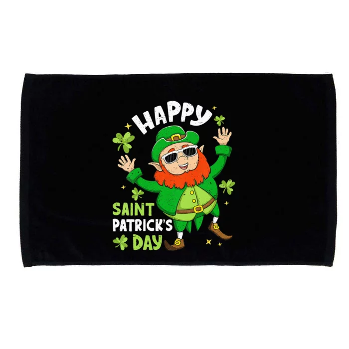 Happy St Saint Patricks Day Leprechaun Microfiber Hand Towel