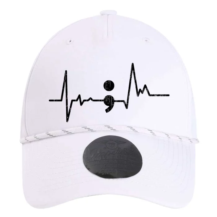 Heartbeat Semicolon Suicide Prevention Awareness Graphic Performance The Dyno Cap