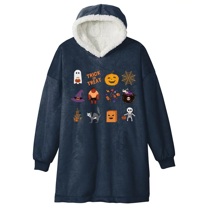 Halloween Spooky Season Hooded Wearable Blanket