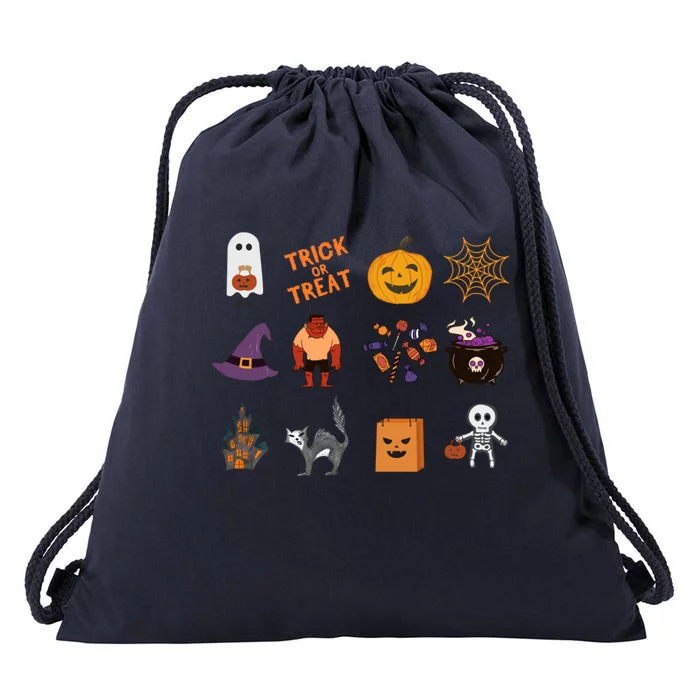 Halloween Spooky Season Drawstring Bag