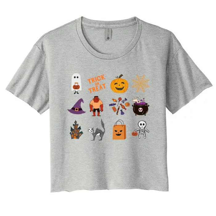 Halloween Spooky Season Women's Crop Top Tee