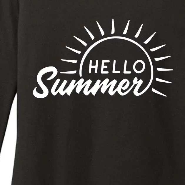 Hello Summer Sunset Womens CVC Long Sleeve Shirt