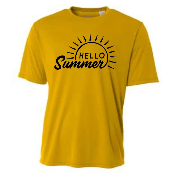 Hello Summer Sunset Cooling Performance Crew T-Shirt