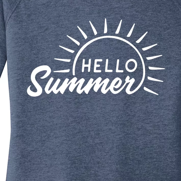 Hello Summer Sunset Women's Perfect Tri Tunic Long Sleeve Shirt